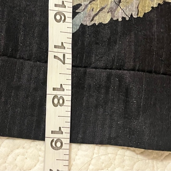 Dries Van Noten Black Floral Silk Blazer, size 40; design: lt blue,purple, gold - Picture 6 of 9